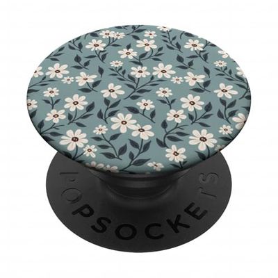 Picking Daisies Cottagecore Aesthetic Blue Teléfono PopSockets PopGrip Adhesivo