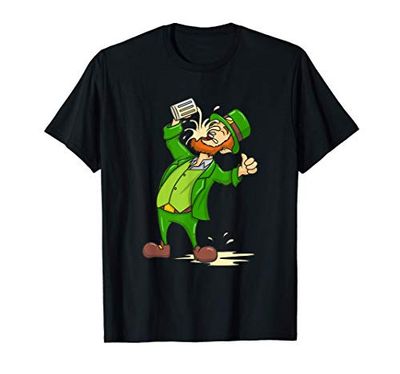 Ubriaco Leprechaun giorno di San Patrizio irlandese che beve Maglietta