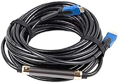 LANBERG HDMI-kabel, CA-HDMI-20CU-0150-BK, mannelijk/meisje, verguld, resolutie tot 3840 x 2160 cm, 15 m, zwart