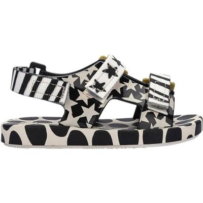 melissa Boy's Girl's Mini Pingpong + Fabula Bb Flat Sandal, Beige, 3/3.5 UK Child
