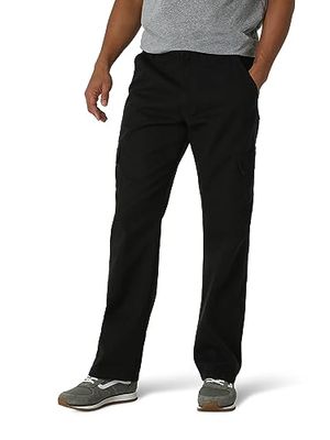 Wrangler Authentics Men's Classic Cargo Pant Black Twill 42W x 30L