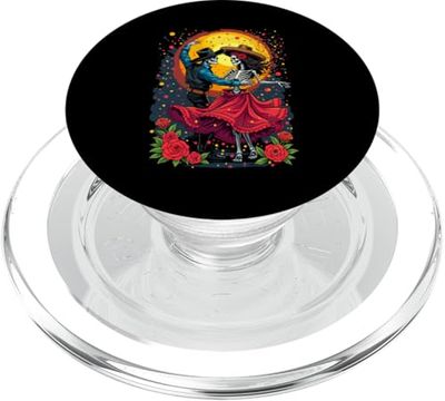 Dia de los Muertos Skeleton Dance Romance PopSockets PopGrip for MagSafe