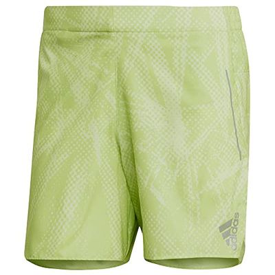 adidas BTN Short M, Pantaloncini Uomo, Almost Lime/Pulse Lime, S 5"