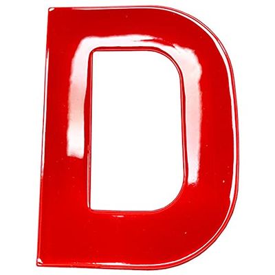 Bulk Hardware bh04974 autocollant haute visibilité réfléchissant Lettre D, 75 mm – Rouge
