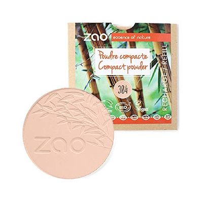 Zao - kompakt pulverpåfyllning/9 g - färg: Capuccino