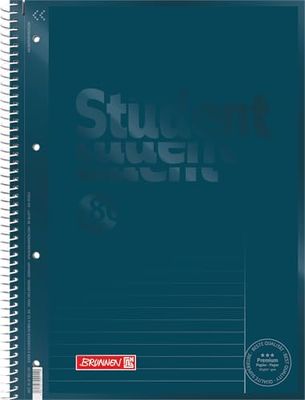 Brunnen College Notepad Premium Student Colour Code A4 Cover Sheet: Denim