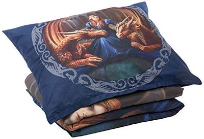 Herding Anne Stokes Duvet Cover Set, Cotton, Blue, 70 x 90 cm, 140 x 200 cm