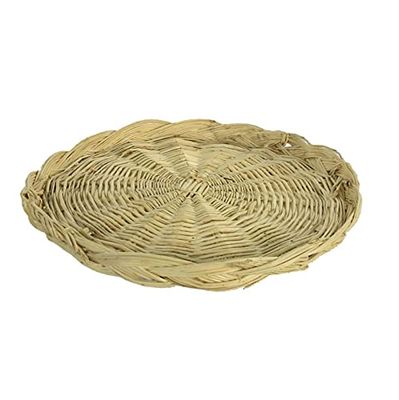 Vacchetti Piatto Vimini Intero Treccia Tondo, Multicolor, Grande
