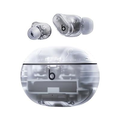 Beats Studio Buds + | Auricolari true wireless con cancellazione del rumore, compatibilità Apple e Android migliorata, microfono incorporato, cuffie Bluetooth resistenti al sudore- Trasparente