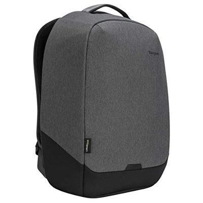 Targus Cypress Security Backpack with EcoSmart Designed for Business Traveler and School fit up to 15.6-Inch Laptop/Notebook, Gray (TBB58802GL)