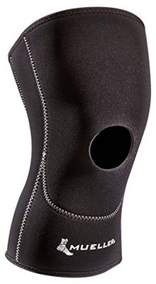 MUELLER Open Patella Knee Sleeve, MD, Black