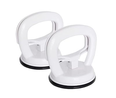 ARREGUI A-1050040-P2 Presa da bagno per anziani | Maniglia a ventosa | Manico portatile con ventosa | Barra di fissaggio portatile | Ventosa per piastrelle, bagno, finestra | 2 pezzi | Bianco