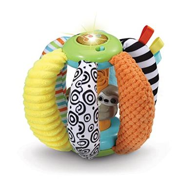 VTech - Bola sensorial Asas de colores y texturas, Pelota interactiva, Juguete para bebés +6 meses, Versión ESP