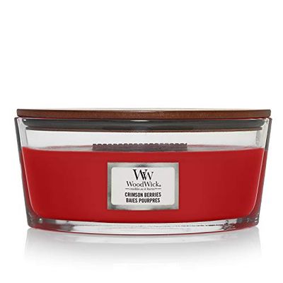 WoodWick vela aromática em forma de elipse, bagas carmesim