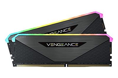 Corsair Vengeance RGB RT 32Go (2x16Go) DDR4 4600MHz C18 Mémoire de Bureau (Éclairage RGB Dynamique, Optimisé pour AMD 300/400/500 Series, Compatible avec Intel 300/400/500 Series) Noir