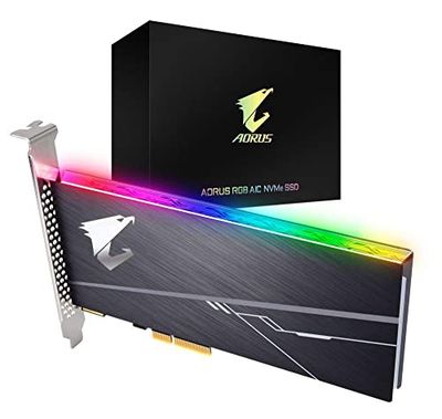 Gigabyte Technology Disco Duro PCIE SSD 512GB AORUS AIC PCIE X4 RGB