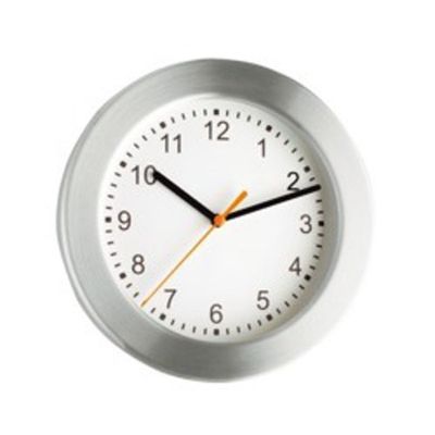 neoLab 2-4575 - Reloj de pared (mecanismo de cuarzo, 20 cm de diámetro, cepillado)
