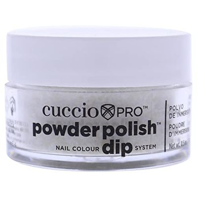 Cuccio Gold Glitter with Large & Small Flecks Dipping Powder 14g gold glitter with ige and sm flecks