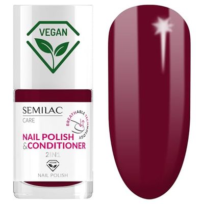 Semilac 020 klassiskt semilac-nagellack med balsam 2-i-1 BREATHable-teknik 7 ml