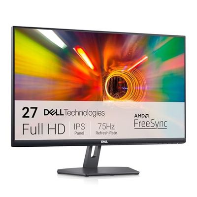 Dell S2721NX 27" Full HD (1920x1080) Monitor, 75Hz, IPS, 4ms, AMD FreeSync, Lunetta ultrasottile, 2x HDMI, 3 Anni di Garanzia, Nero