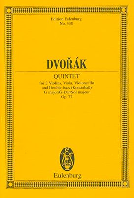 String Quintet G Major Op. 77 B 49 Poche (Edition Eulenburg): 338