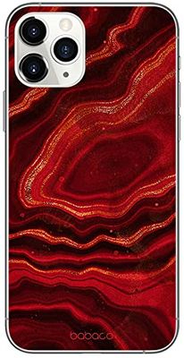 ERT GROUP mobiltelefonfodral för Apple Iphone 11 PRO originalt och officiellt licensierat Babaco mönster Marble 012 Vit optimalt anpassad till formen på mobiltelefonen, fodral tillverkad av TPU-plast