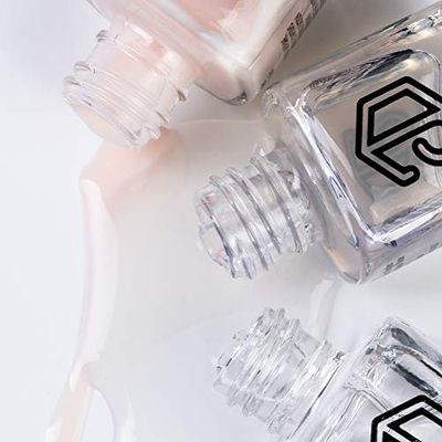 Jolly Dim by Inglot Nail Polish Set Fransk. Nagellack 3-pack. Toppbeläggning. Bas för nagellack. Nail Polish Crepe 2.