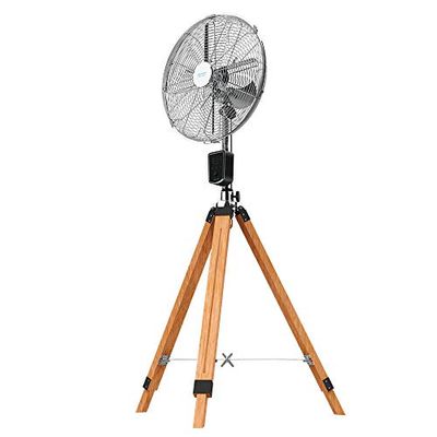 Cecotec Ventilateur Trépied EnergySilence 1600 Woody Smart. 50 W, 4 pales de 16 pouces, diamètre 40 cm, moteur en cuivre, 3 vitesses, hauteur réglable 130 cm, oscillation jusqu'à 80°, télécommande