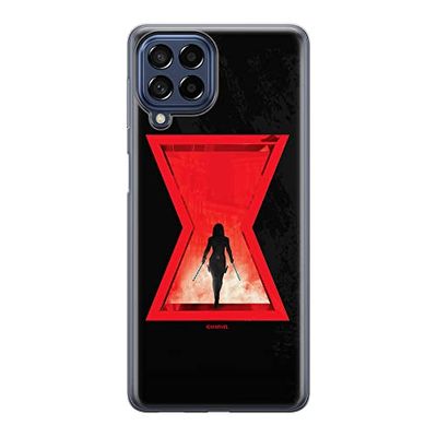 ERT GROUP mobiltelefonfodral för Samsung M33 5G originalt och officiellt licensierat Marvel mönster Black Widow 009 optimalt anpassad till formen på mobiltelefonen, fodral tillverkad av TPU-plast