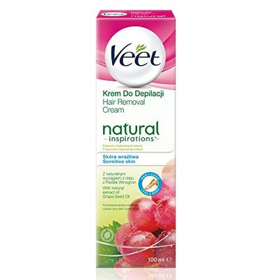 DEPIL. VEET NATURAL INSPIRATIONS CREMA DEPILATORIA 100 ML P. SENSIBILI IMPORT (03/21)
