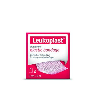 Leukoplast Elastomull elastische bandage 8 cm x 4 m Pack van 2
