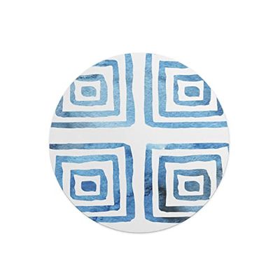 Questo Casa, Round Digital Printed Mouse Pad, Non-Slip Base, for Office and Home, Diameter:22cm
