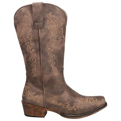 Roper Women's Vintage Western Boot Snip Toe Brown 9.5 M