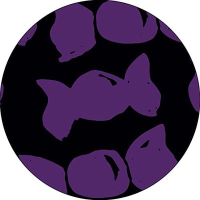 Bonateks, Round Digital Printed Mouse Pad, Non-Slip Base, for Office and Home, Diameter:22cm