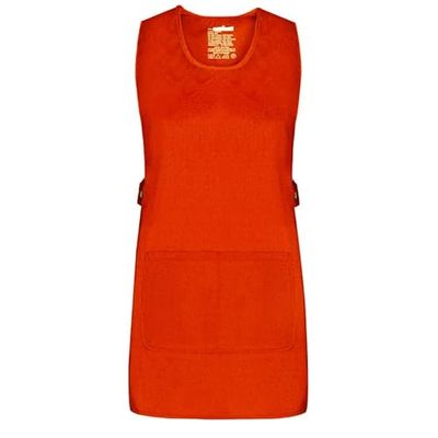 MISEMIYA - Apron Cleaning Work Uniform Clinic Hospital Cleaning Veterinary Sanitation Hostelry - Ref.868 - Large, Orange