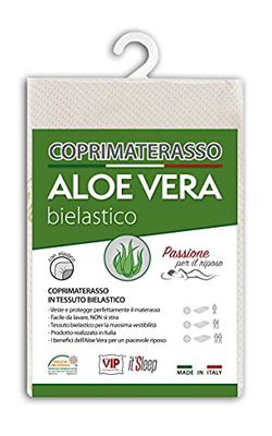 V.I.P Very Important Pillow Aloe Vera Mattress Topper with Elastic Corner Strap Jacquard Bi French
