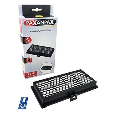 Paxanpax PFC1061 Filtro per aspirapolvere Anti Odore con indicatore Timestrip per Miele SF-AA30 9616080, S300, S2000, S7000, Nero