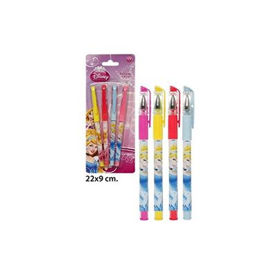 Disney - Balpen kleuren, prinses, 4 stuks