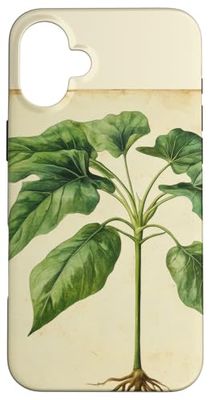 Philodendron Vintage Scientific Illustration Plant Case for iPhone 16 Plus