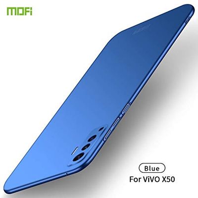 LICHONGGUI For Vivo X50 Esmerilado PC Caso Duro Ultrafino (Color : Blue)