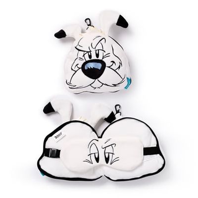 Relaxeazzz Plüsch Idefix (Dogmatix) Asterix Reisekissen & Schlafmaske