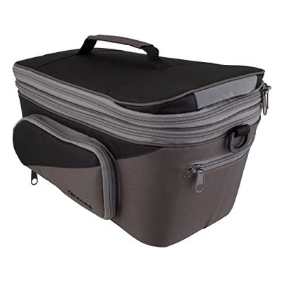 Racktime Unisexe - Sacs porte-bagages System Talis Plus 2.0 pour adultes, noir/gris, taille unique, 0900-201, taille unique