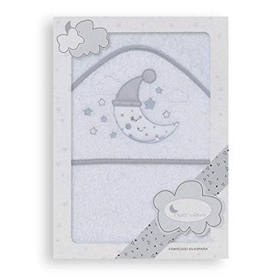 Interbaby 01186-18 - biała i szara warstwa łazienkowa LUNA unisex