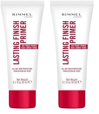 Rimmel London Lasting Finish Pore Minimizing Primer, Clear Matte, 30 ml (Pack of 2)