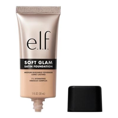 e.l.f. Soft Glam Foundation, coprenza media, fondotinta modulabile a lunga tenuta per un finish liscio satinato, prodotto vegano e non testato sugli animali, 25 Light Neutral