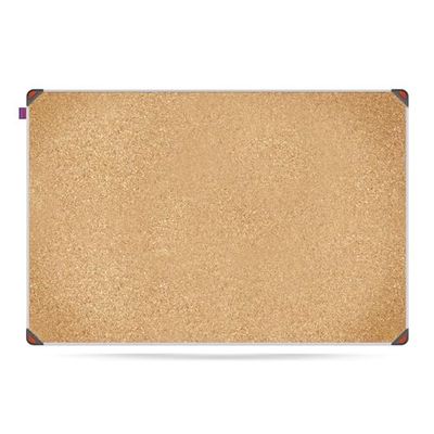 Memobe IDEA Edge - Cork Board - Hanging Board - Blackboard for Home, Kitchen, Office, School - Wall Planner in Aluminium Frame - Organiser Board Wall - 90 x 60 cm