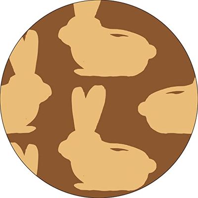 Bonateks, Ronde digitaal bedrukte muismat, antislip onderkant, voor kantoor en thuis, diameter: 22 cm