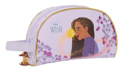 Safta Wish - Neceser Grande Niño, Neceser Infantil, Adaptable a Carro, Ideal para Niños de 5 a 14 Años, Cómodo y Versátil, Calidad y Resistencia, 26x16x9 cm, Color Lila