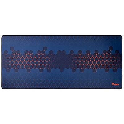Itek Tytuł: E1 Podkładka pod mysz do gier, XXL, 900x400x3mm, Maksymalna precyzja, zmywalny, Antypoślizgowy, Odporny na ścieranie, Materiały Premium - Czarny Czerwony