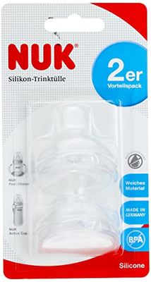 NUK First Choice Soft drinkbak, combineerbaar met alle flessen, 6-18 maanden, 2 stuks